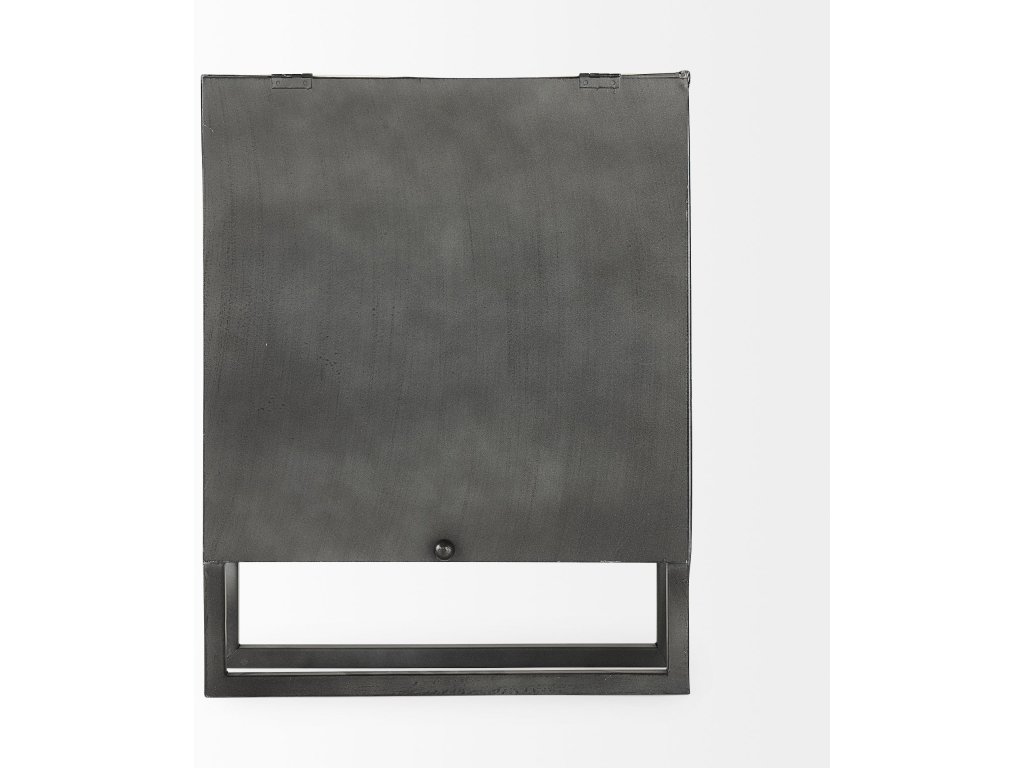 Gray Metal Square Table Clock - image 3