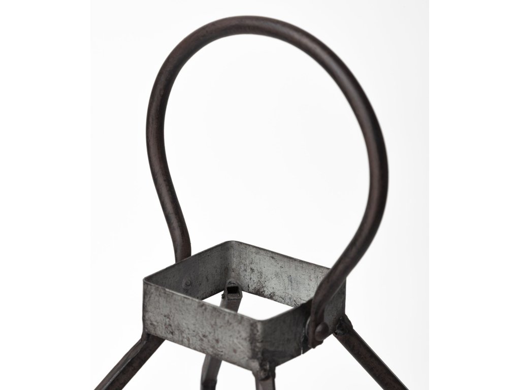 II Small Rustic Metal Framed Table Candle Holder - image 6
