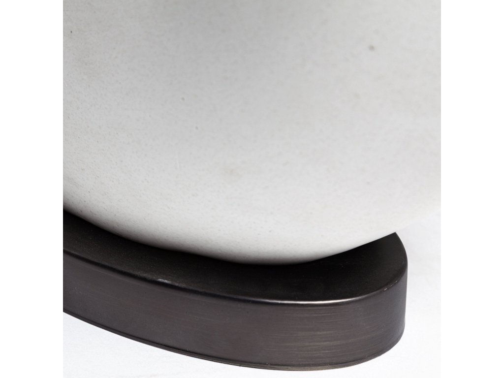(26.8"H) White Resin Ring-Shaped Base Table Lamp - image 5
