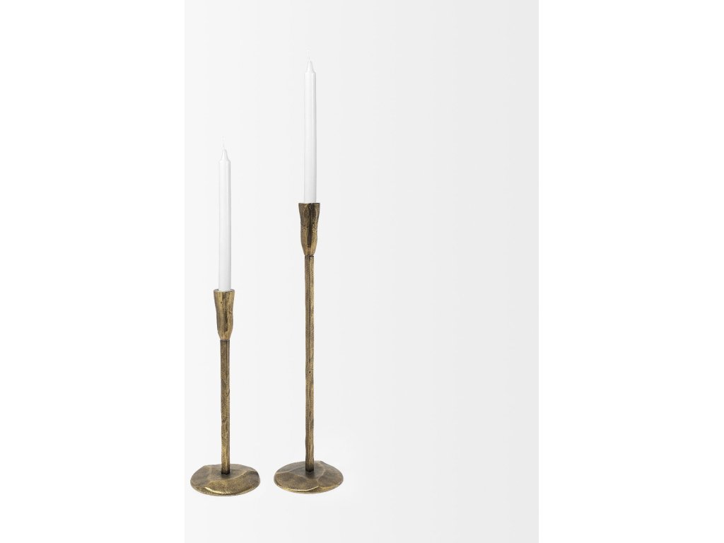(Large) Gold Table Candle Holder - image 5