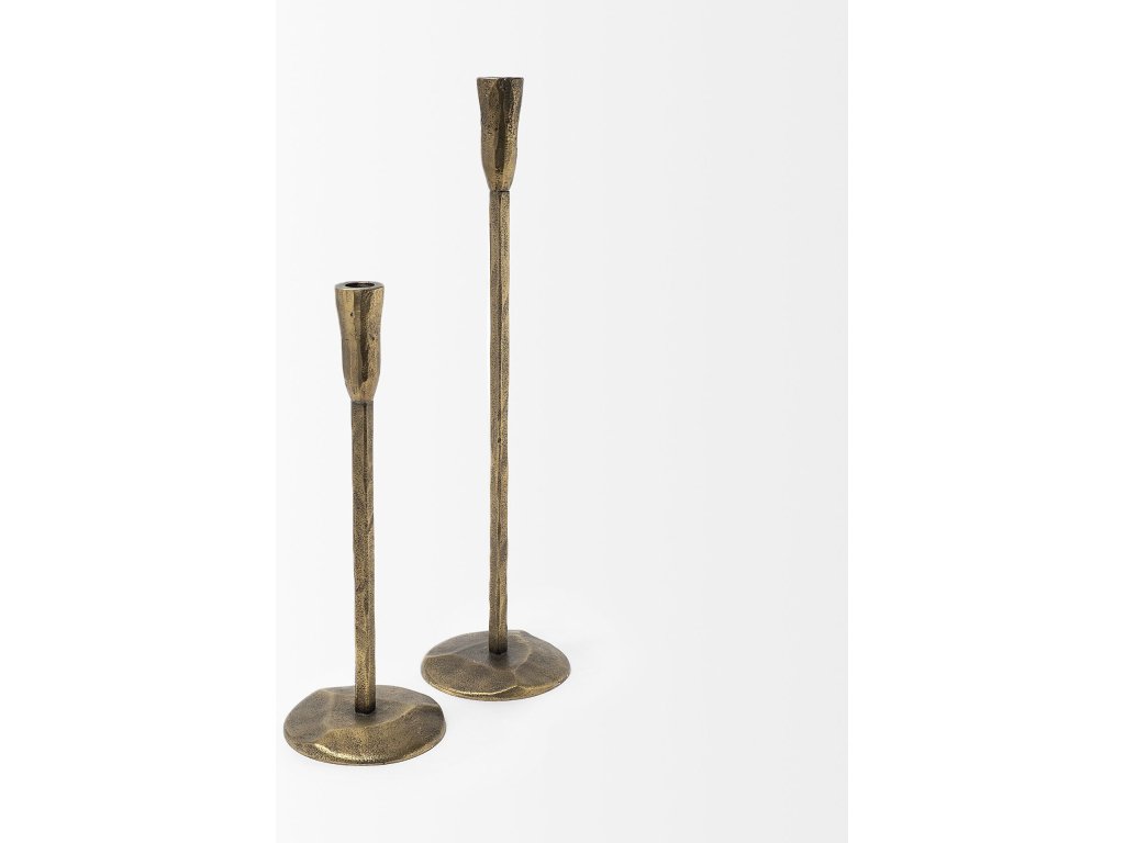 (Large) Gold Table Candle Holder - image 6