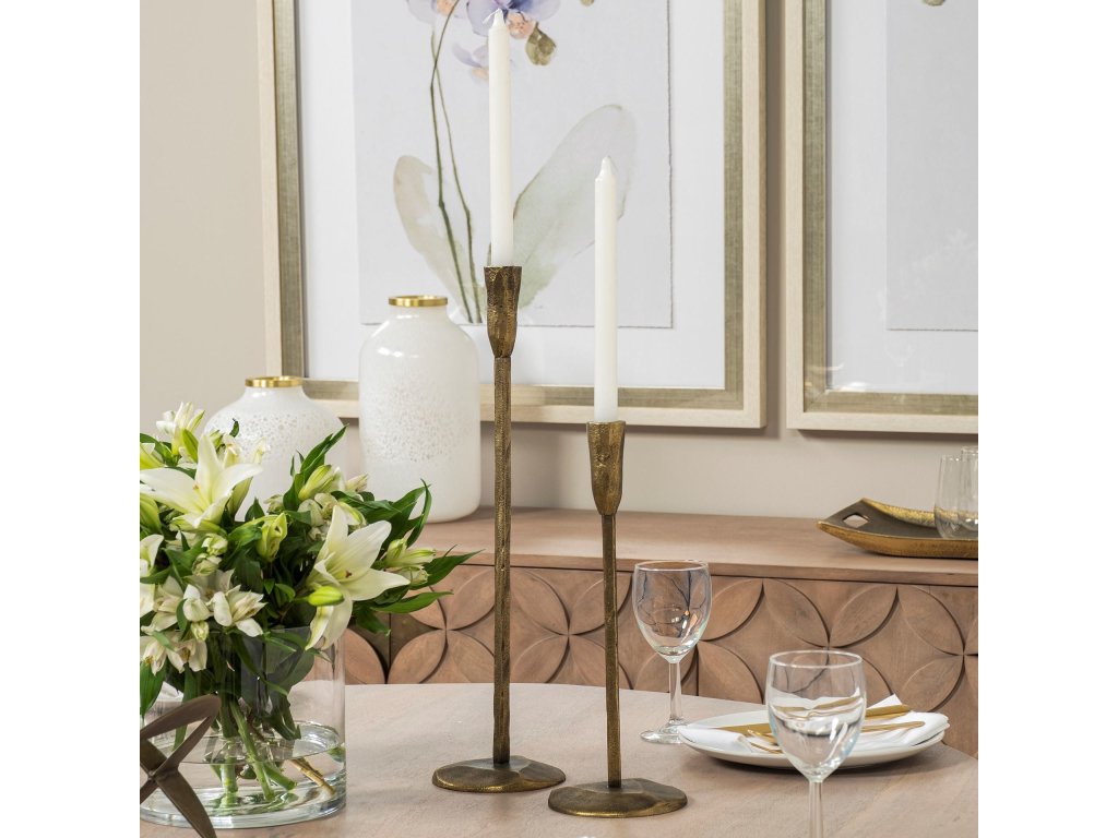 (Large) Gold Table Candle Holder - image 3