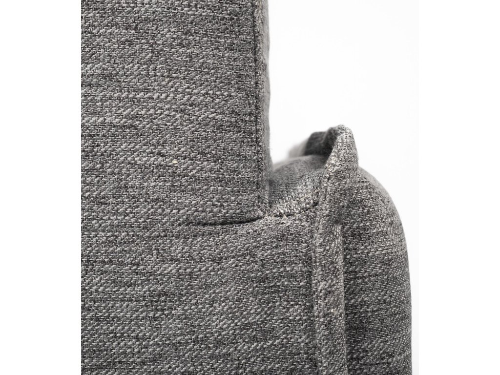 II Castlerock Gray Upholstered and Brown Wood Frame Arm Chair - image 9