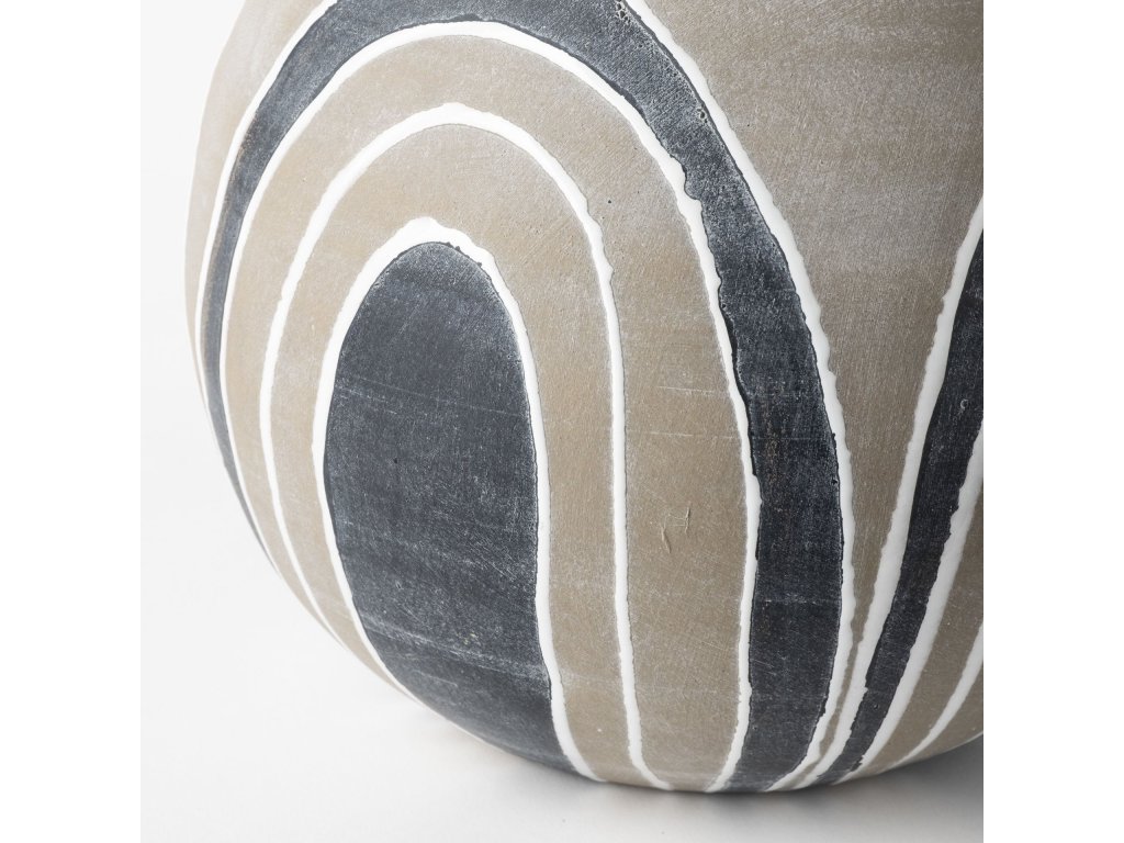 Small Brown/White Ceramic Vase - image 7
