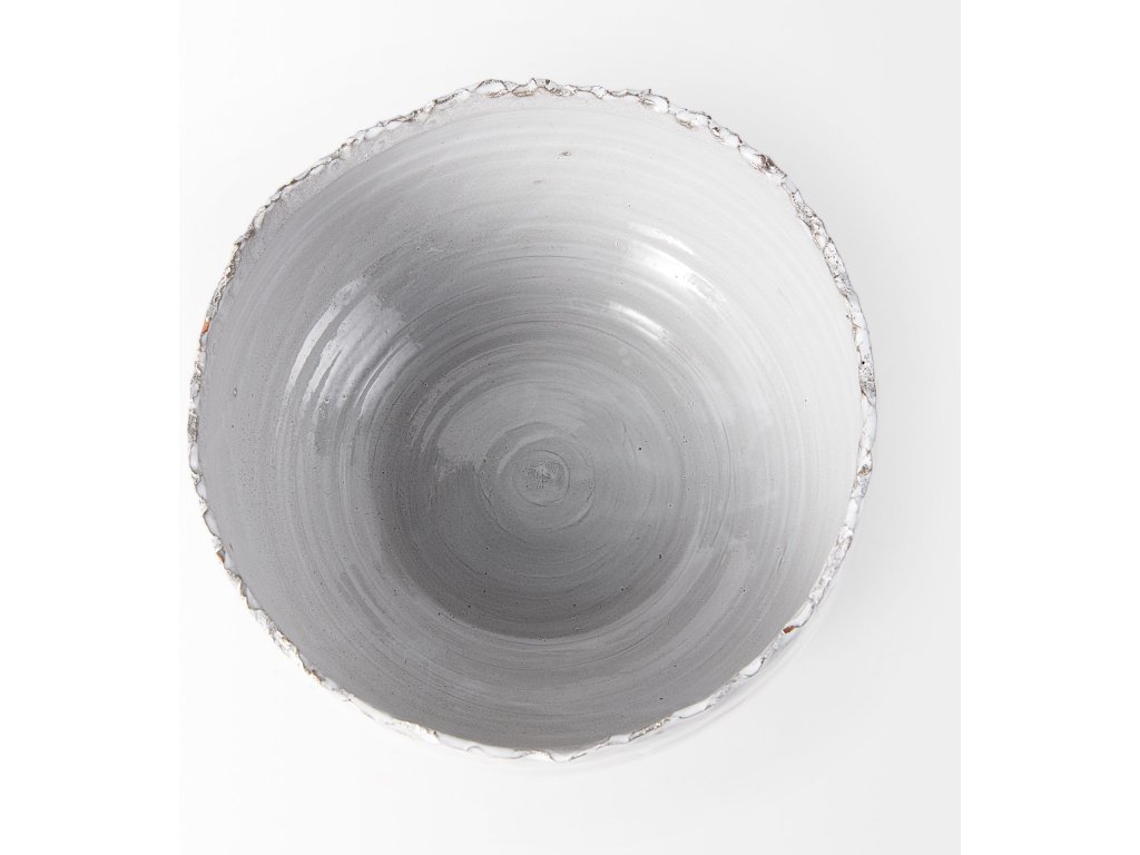 13L x 13W White Ceramic Large Decorative Bowl - image 7