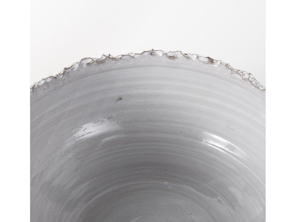 13L x 13W White Ceramic Large Decorative Bowl - image 8