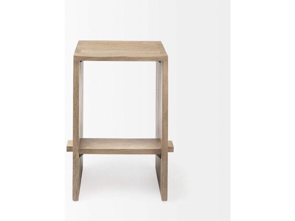 26" Seat Height Light Brown Wood Counter Stool - image 2