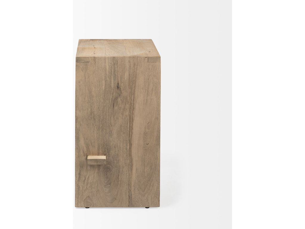 26" Seat Height Light Brown Wood Counter Stool - image 3