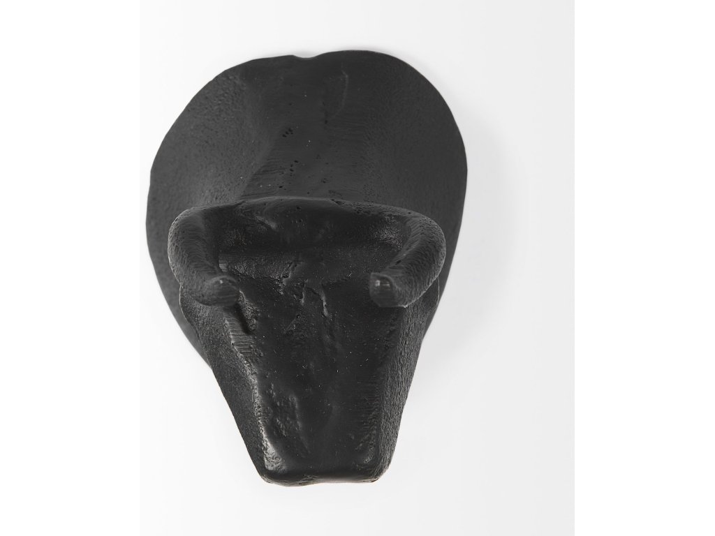 IV (Set of 2) Black Cast Aluminum Bull Wall Decor - image 4
