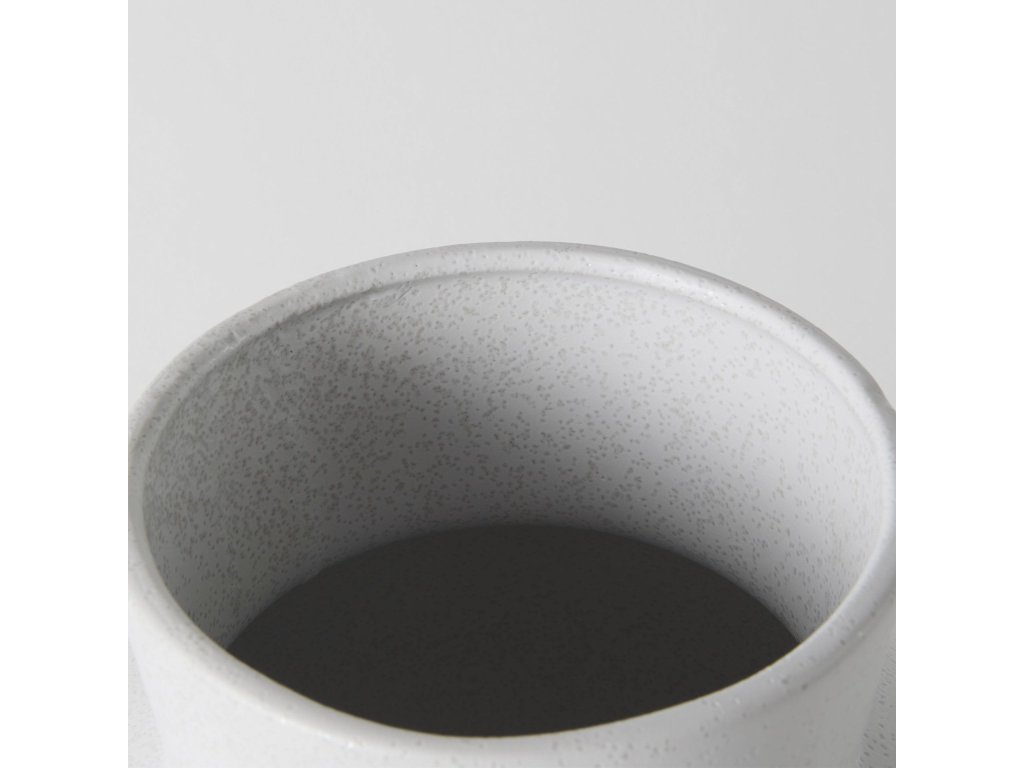 10.8H Medium White Ceramic Vase - image 5
