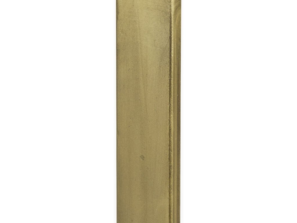 50L x 15W x 30H Beige Finished Wood w/Gold Metal Base Console Table - image 7