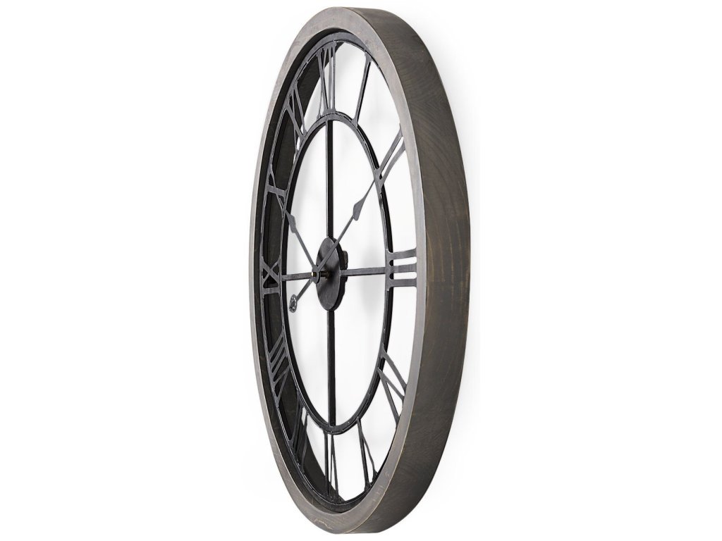 Gray 25" Medium Farmhouse Wall Clock - image 3