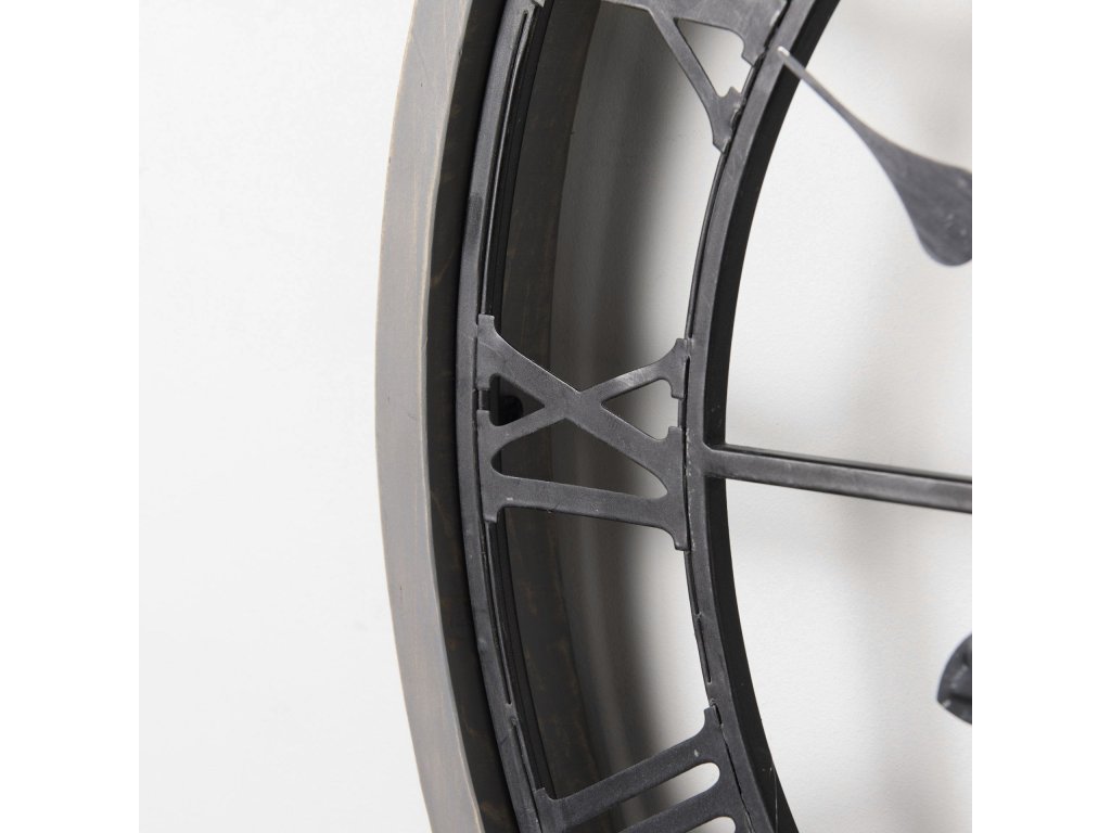 Gray 25" Medium Farmhouse Wall Clock - image 6