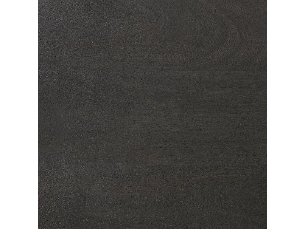20" Round Dark Brown Wood w/ Black Metal Pedestal Side Table - image 5