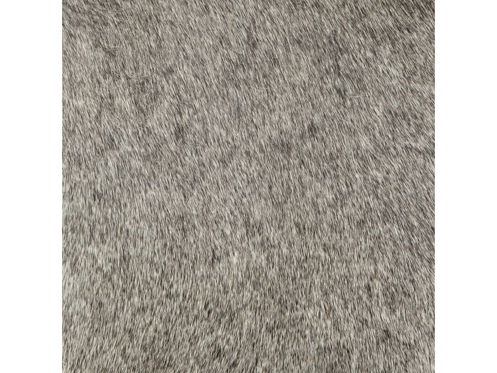 I 23"H Grey-Toned Hair-On-Hide Ottoman - image 5