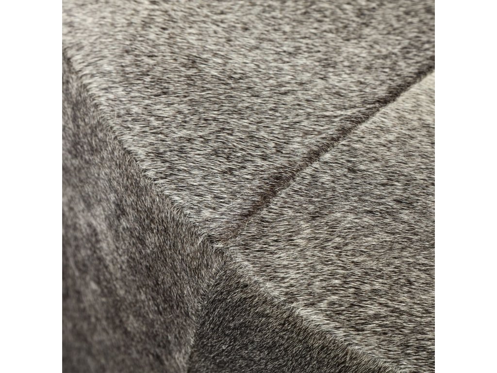 I 23"H Grey-Toned Hair-On-Hide Ottoman - image 8