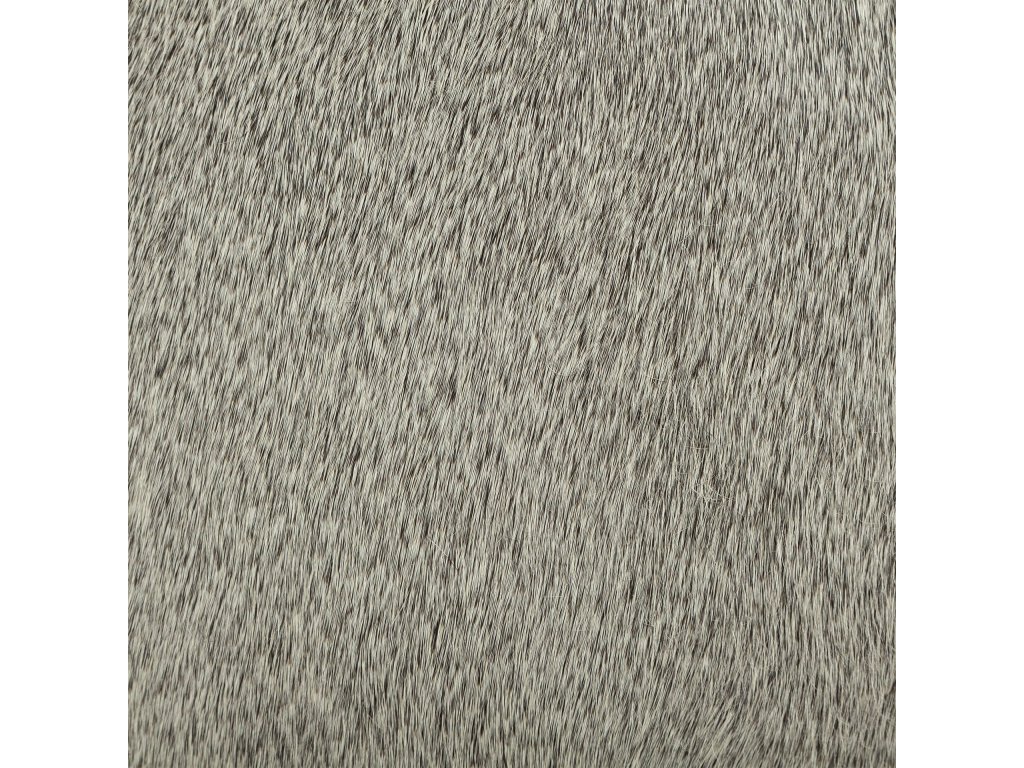 I 20" Grey-Toned Hair-On-Hide Ottoman - image 5