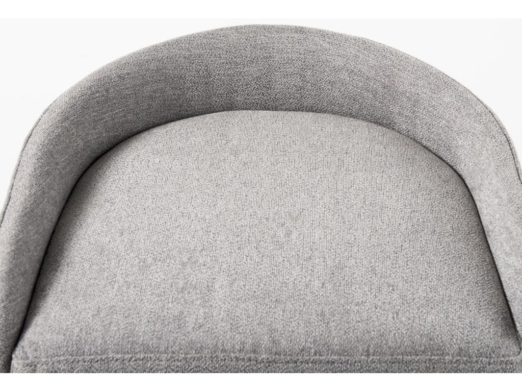 20.5 x 19.7 x 28.7 Gray Fabric Seat w/ Gray Metal Base Counter Stool - image 6