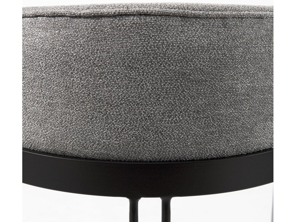 20.5 x 19.7 x 28.7 Gray Fabric Seat w/ Gray Metal Base Counter Stool - image 9