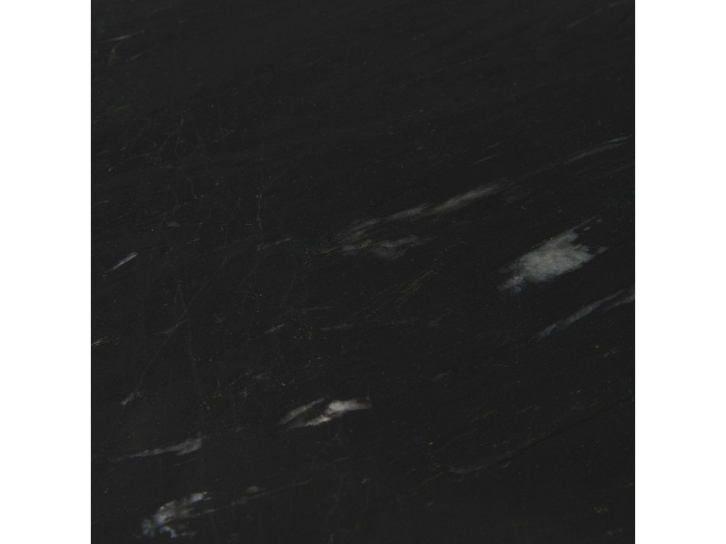 III Black Marble Top Iron Coffee Table - image 1