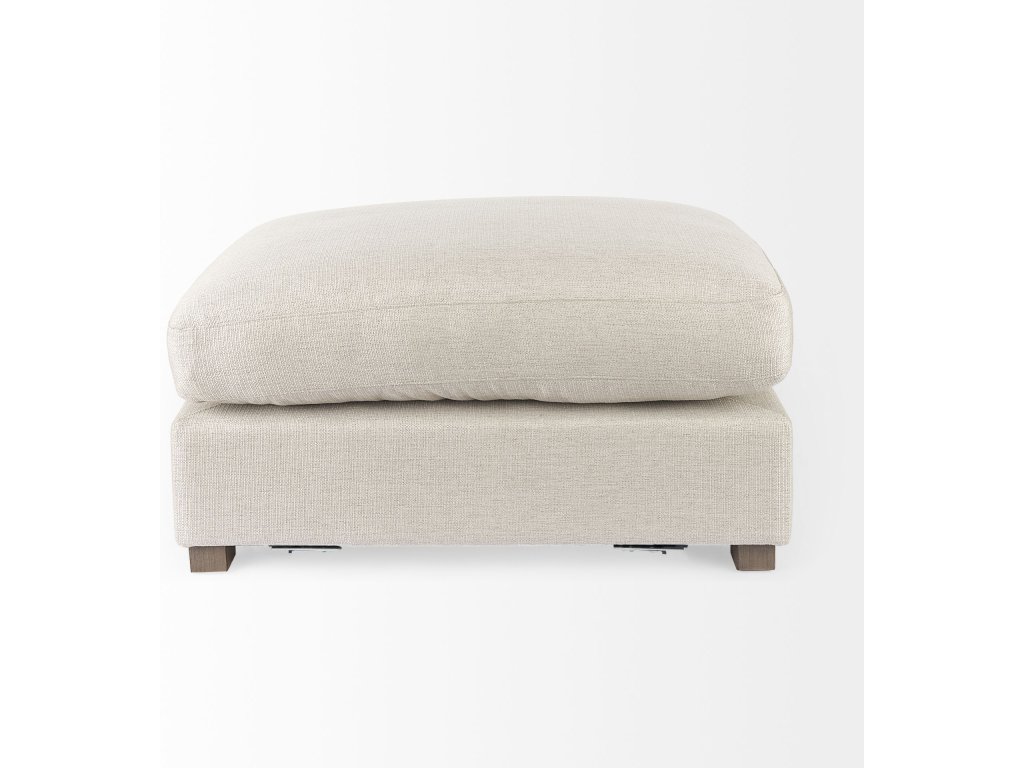 38.6L x 26.0W x 17.7H Beige 2/3 Ottoman Sectional Piece - image 2