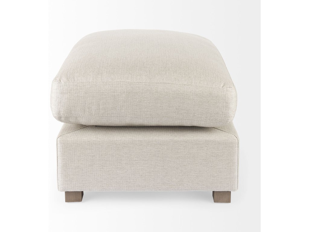 38.6L x 26.0W x 17.7H Beige 2/3 Ottoman Sectional Piece - image 3