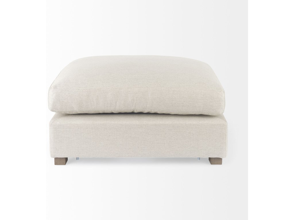 38.6L x 26.0W x 17.7H Beige 2/3 Ottoman Sectional Piece - image 4