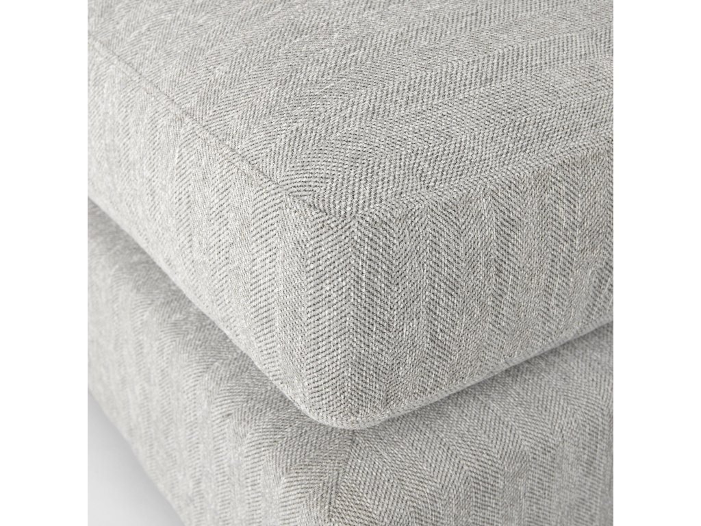 38.2L x 38.6W x 28.3H Light Gray Armless Sectional Piece - image 10