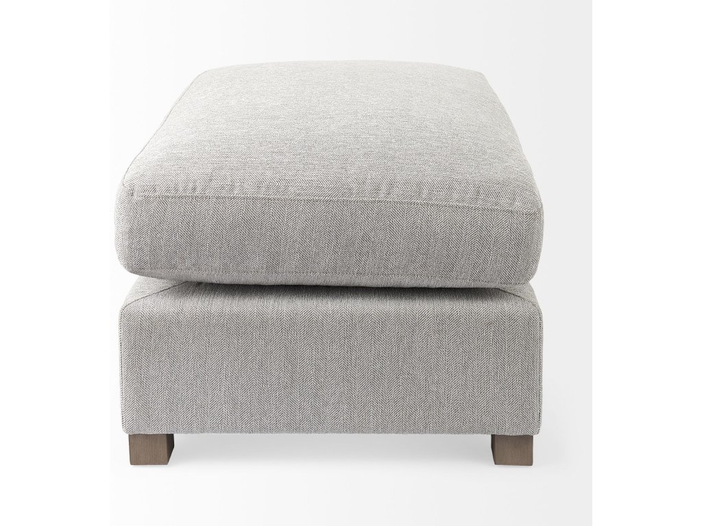 38.6L x 26.0W x 17.7H Light Gray 2/3 Ottoman Sectional Piece - image 3