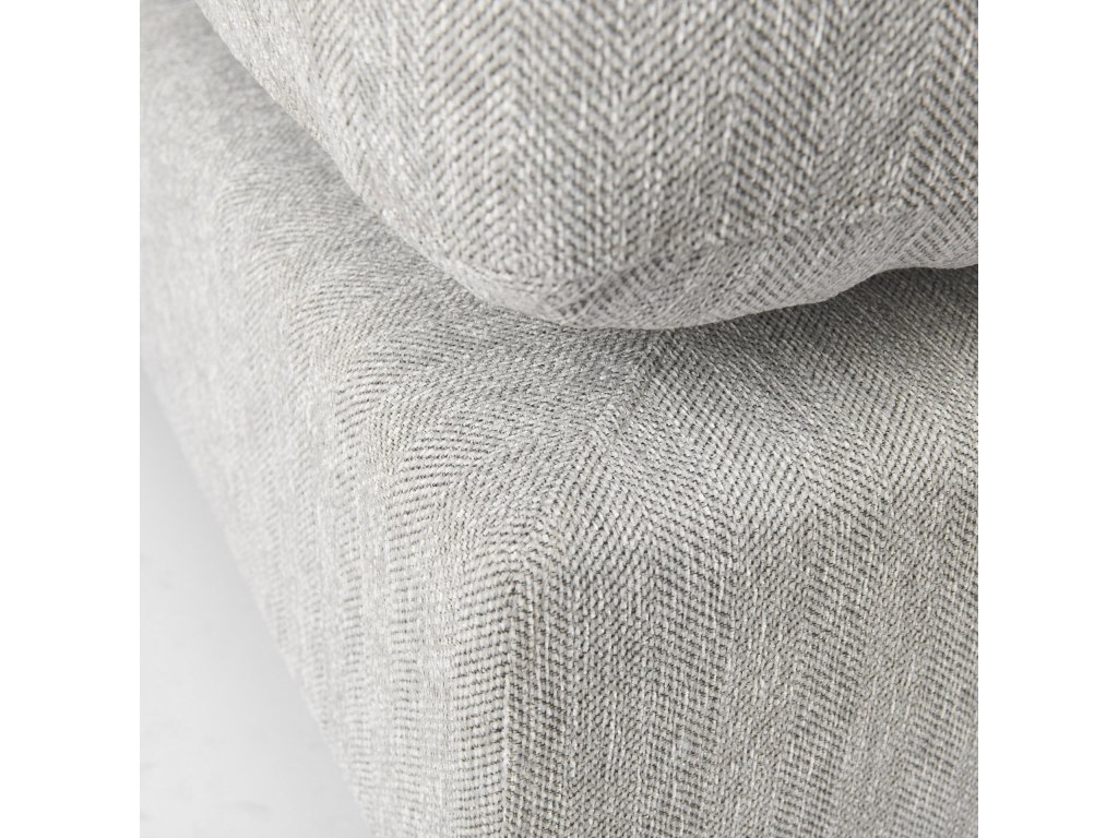 38.6L x 26.0W x 17.7H Light Gray 2/3 Ottoman Sectional Piece - image 7
