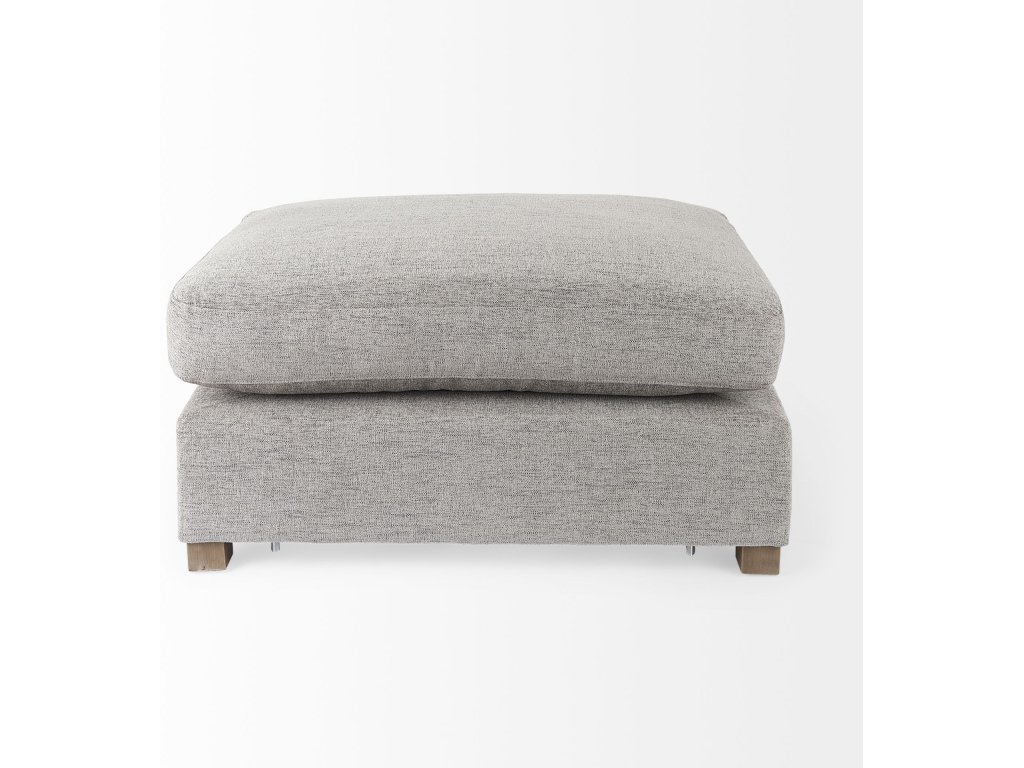 38.6L x 26.0W x 17.7H Medium Gray 2/3 Ottoman Sectional Piece - image 4