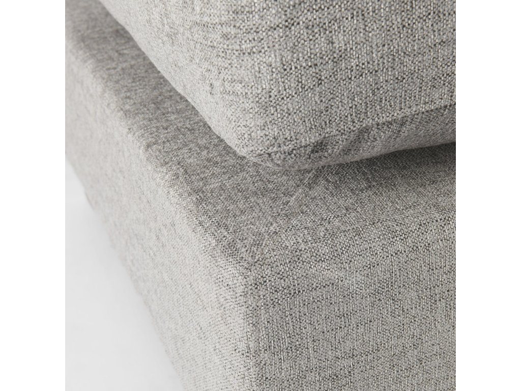 38.6L x 26.0W x 17.7H Medium Gray 2/3 Ottoman Sectional Piece - image 7