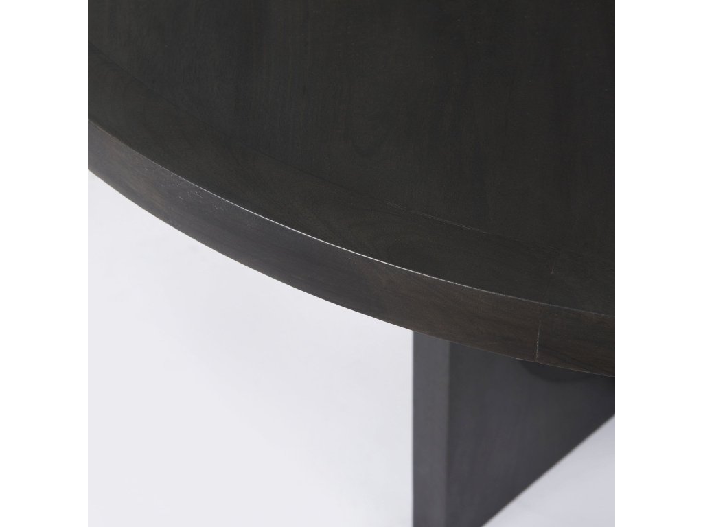 54.L x 54.0W x 30.0H Black Wood w/ Circular Top Dining Table - image 8