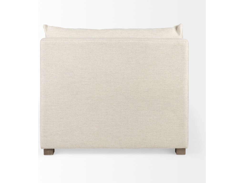 38.2L x 38.6W x 28.3H Beige Armless Sectional Piece - image 7