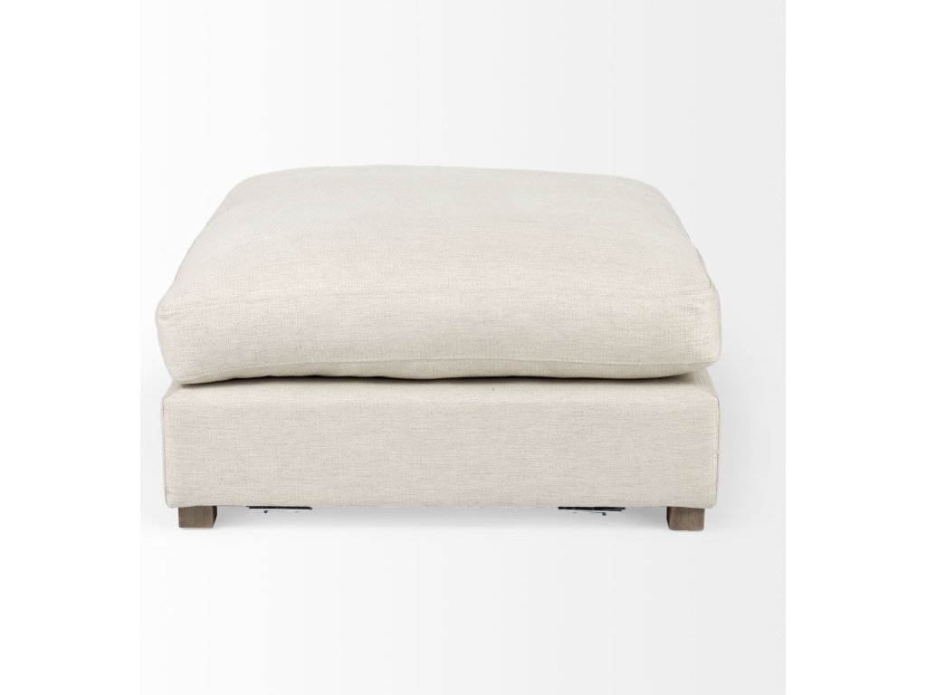 38.6L x 38.6W x 17.7H Beige Full Size Ottoman Sectional Piece - image 4
