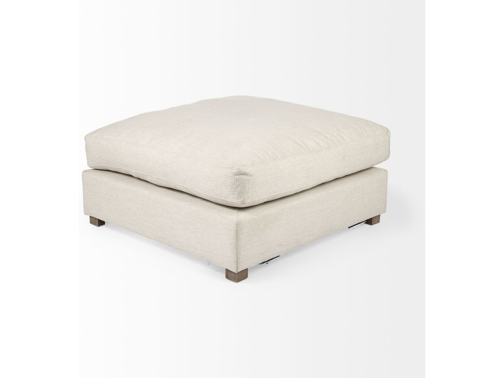 38.6L x 38.6W x 17.7H Beige Full Size Ottoman Sectional Piece - image 5