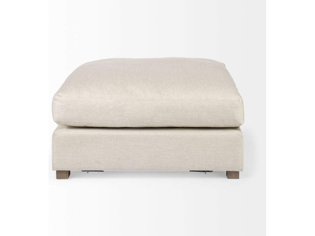 38.6L x 38.6W x 17.7H Beige Full Size Ottoman Sectional Piece - image 6