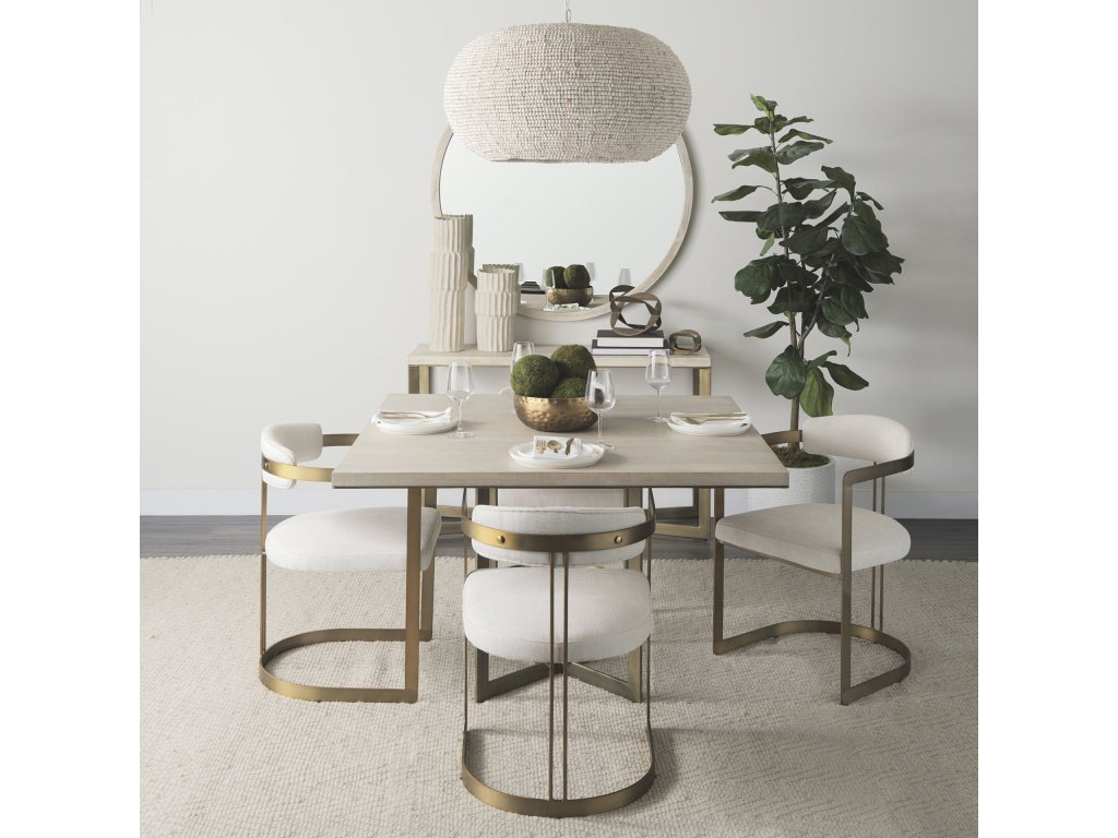 50L x 15W x 30H Beige Finished Wood w/Gold Metal Base Console Table - image 2