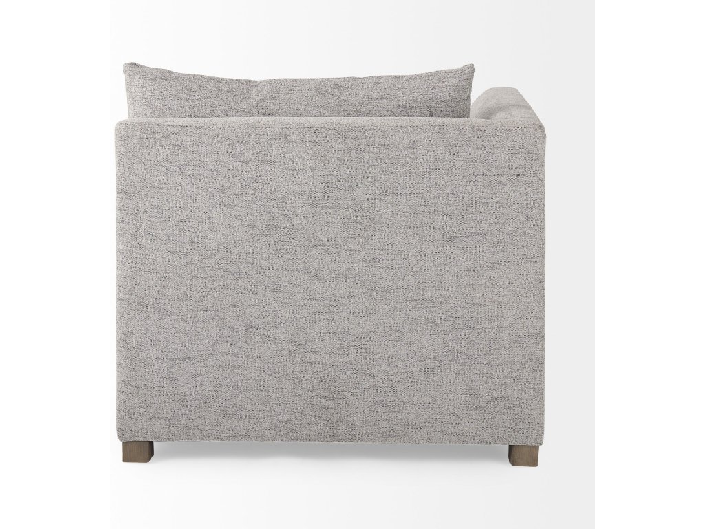 37.8L x 38.6W x 28.3H Medium Gray Corner Sectional Piece - image 6