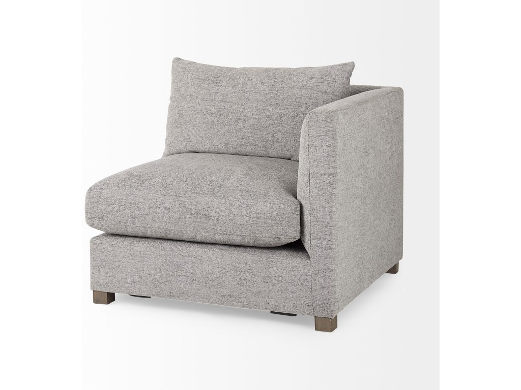 37.8L x 38.6W x 28.3H Medium Gray Corner Sectional Piece - image 7