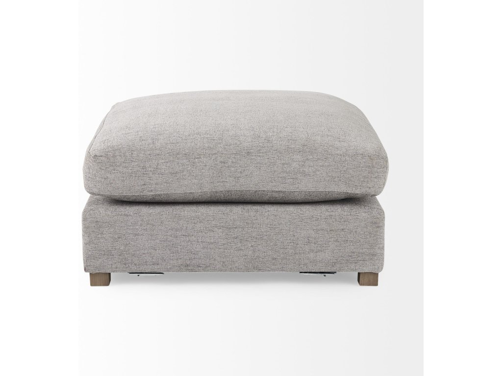 38.6L x 38.6W x 17.7H Medium Gray Full Size Ottoman Sectional Piece - image 3
