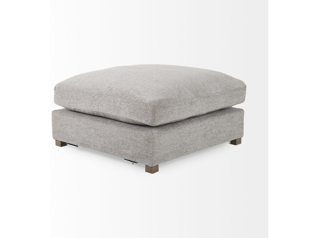 38.6L x 38.6W x 17.7H Medium Gray Full Size Ottoman Sectional Piece - image 4