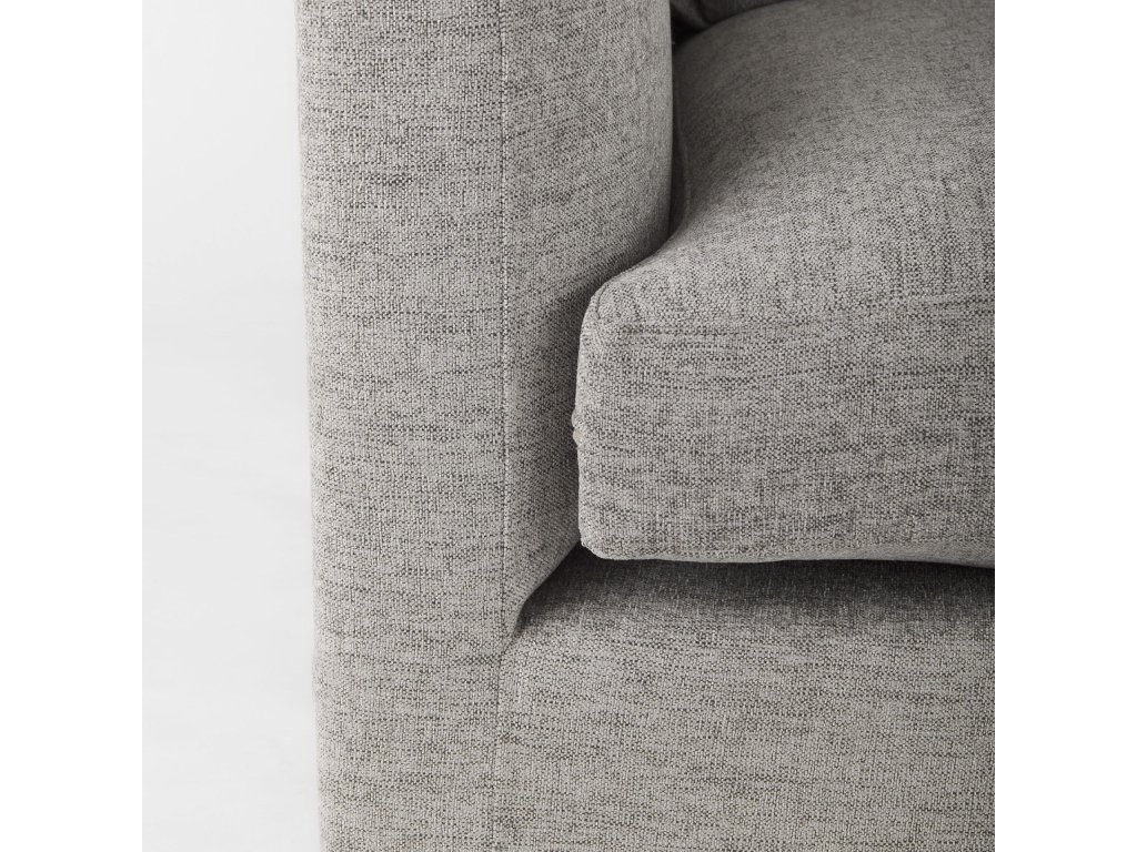 37.8L x 38.6W x 28.3H Medium Gray Corner Sectional Piece - image 9