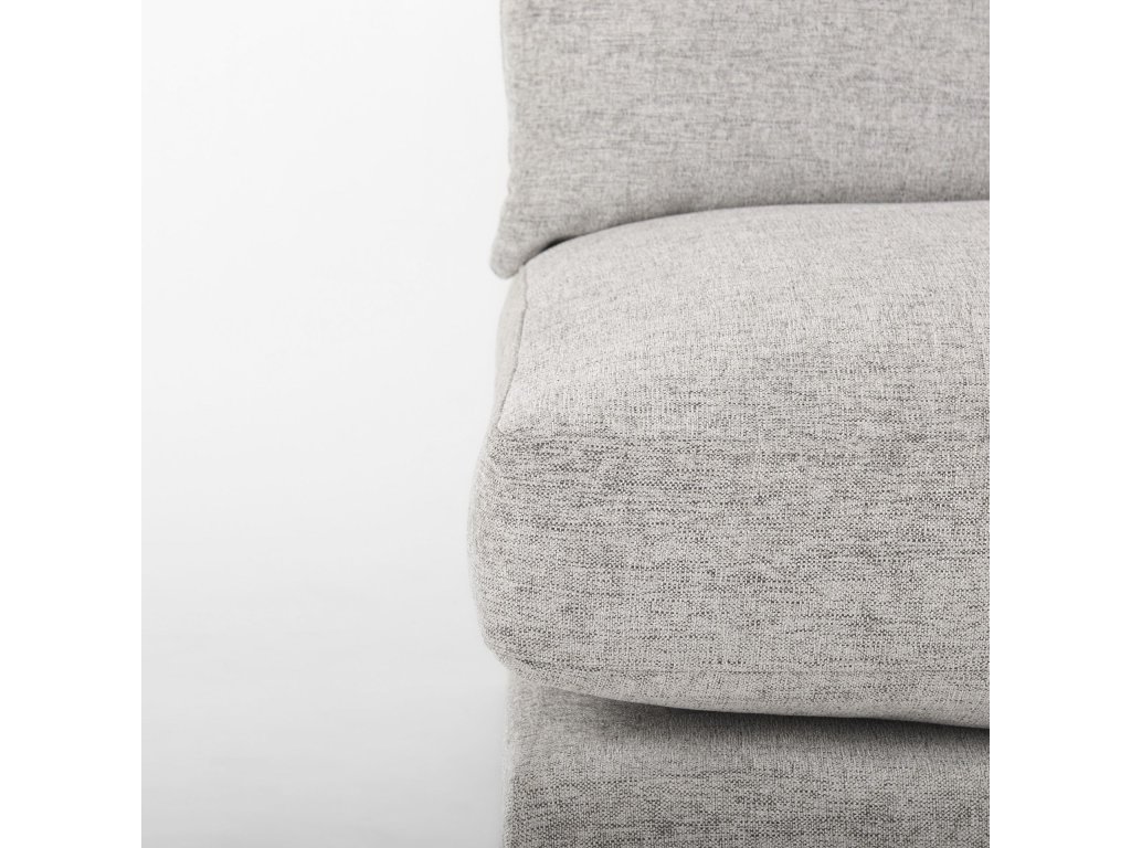 38.2L x 38.6W x 28.3H Medium Gray Armless Sectional Piece - image 10