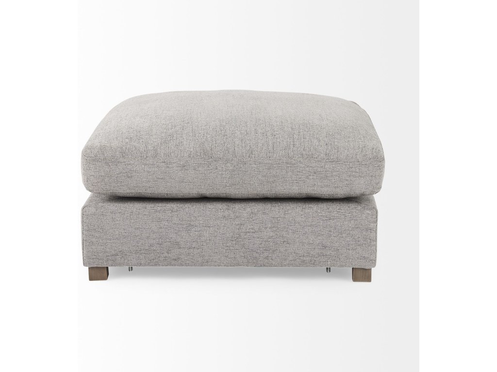 38.6L x 38.6W x 17.7H Medium Gray Full Size Ottoman Sectional Piece - image 5