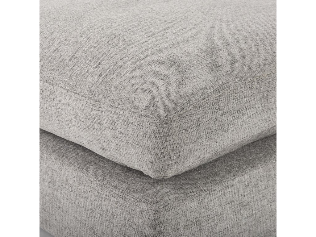 38.6L x 38.6W x 17.7H Medium Gray Full Size Ottoman Sectional Piece - image 7