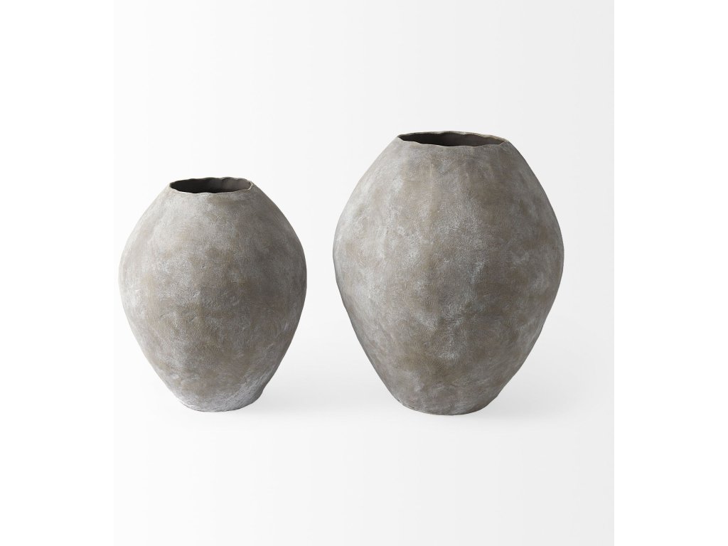 23L x 28H Large Tan Ceramic Oval Vase - image 4