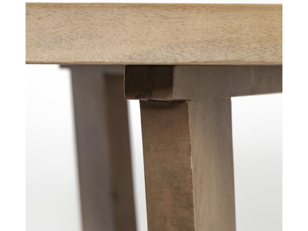 91.5X38 Rectangular Brown Solid Wood Top & Base Dining Table - image 6