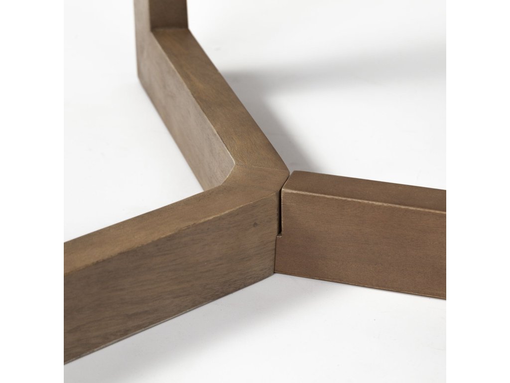 91.5X38 Rectangular Brown Solid Wood Top & Base Dining Table - image 10