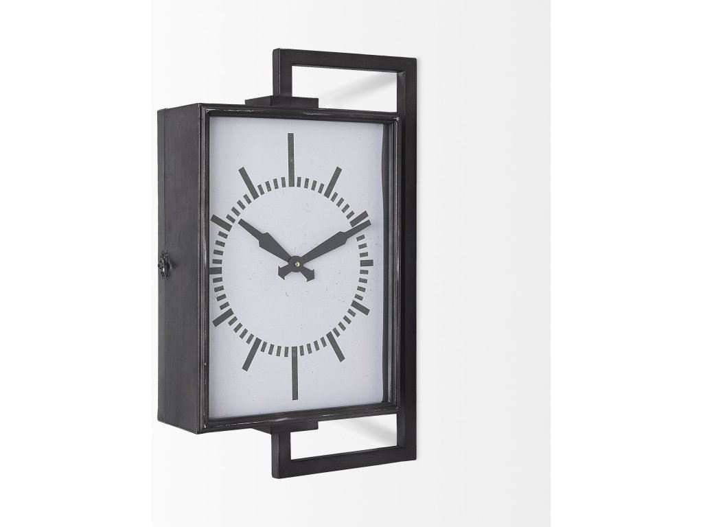 Rectangular Large Industrial Wall Clock - image 4